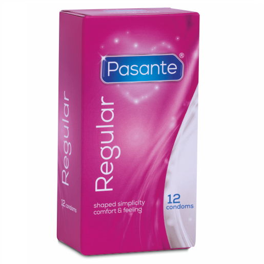 Pasante - Normal Condoms, Light Conical Shape, 12 Packs