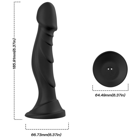 Armony Anal- Dildo Vibrator & Anal Plug Telecomandă Negru