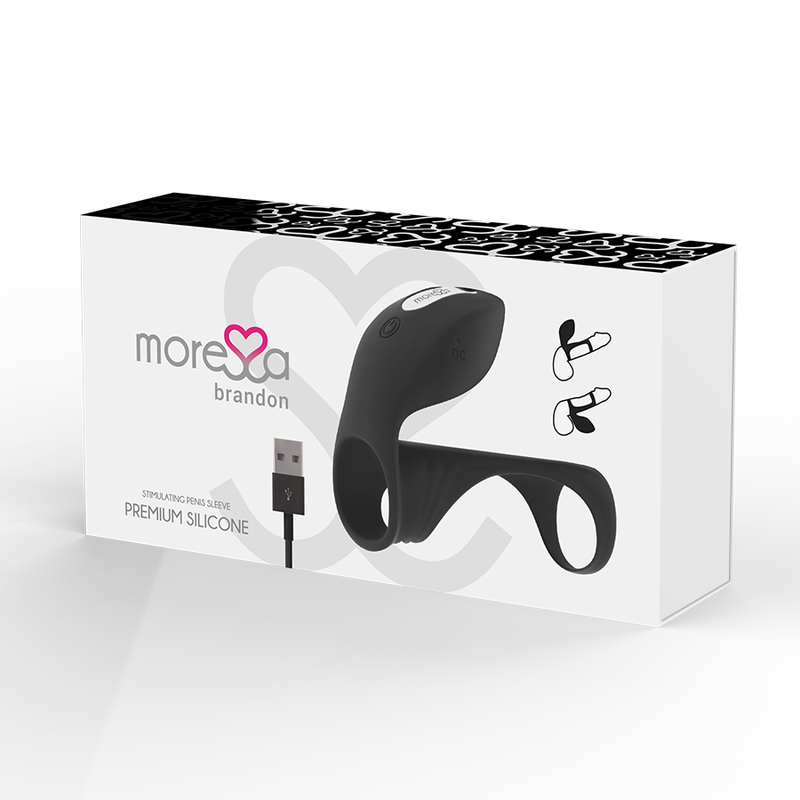 Moressa - Moressa Brandon Vibrator Ring And Penis Sleeve - Vibrating Vibrator Ring For Couples - Rechargeable, 7 Modes