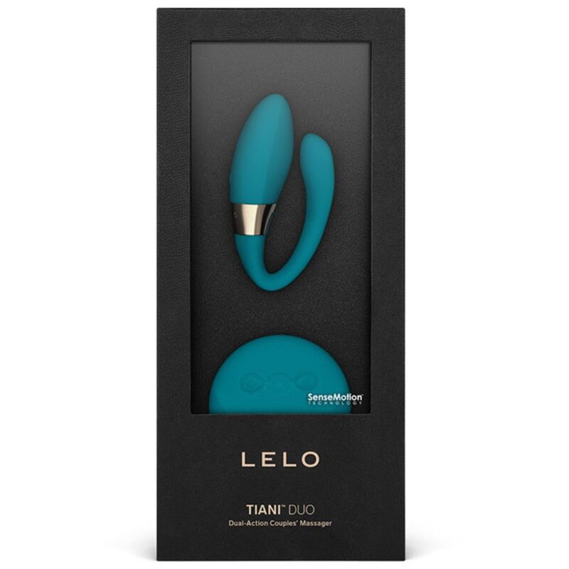 Lelo Tiani Duo - Couples Massager with Double Vibrations, Remote Control, Blue