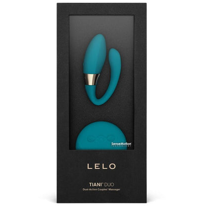 Lelo Tiani Duo - Couples Massager with Double Vibrations, Remote Control, Blue