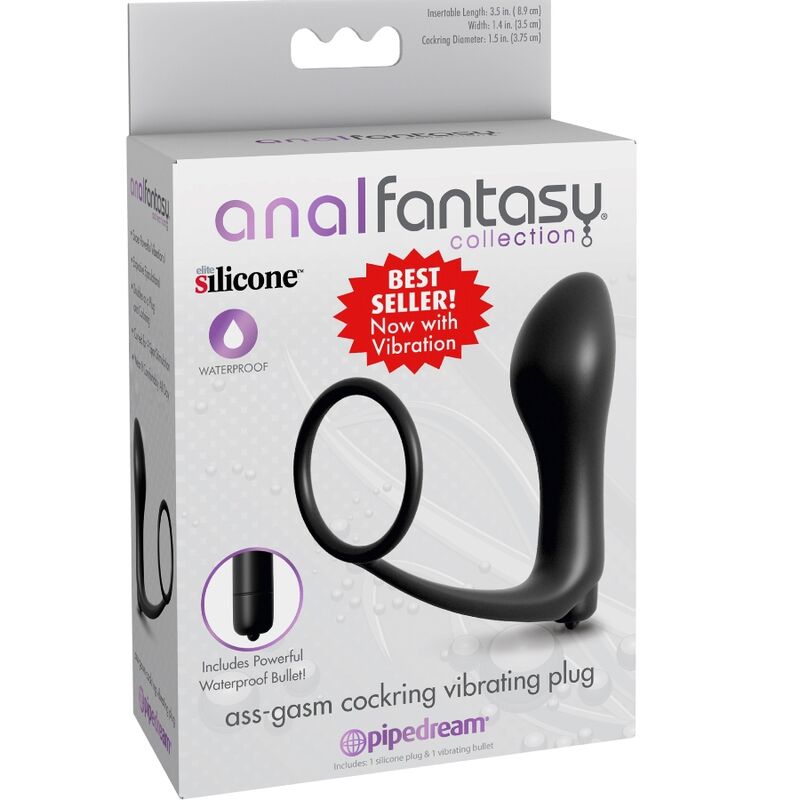 Anal Fantasy Elite Collection-  Assgasm Cockring Vibrator Dop Anal