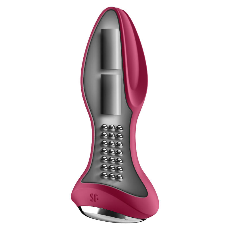 Satisfyer Connect - Rotator Anal Plug Rotator 2+ with Vibration and Rotation - Red