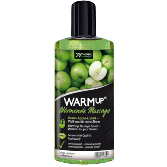 Joydivision Warmup - Massage Oil With Green Apple and Thermal Effect - 150 ml