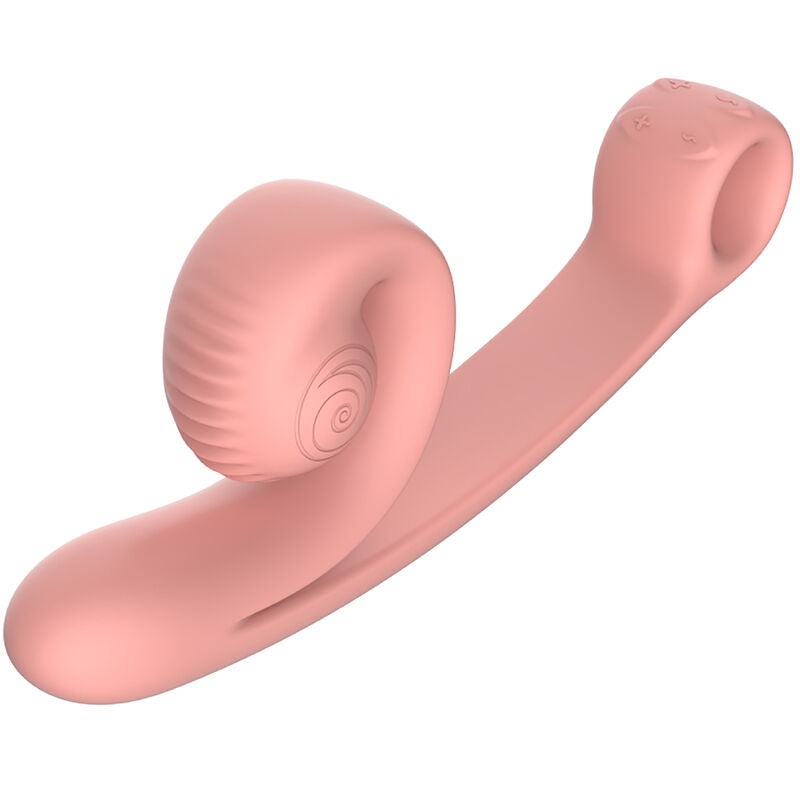 Snail Vibe - Peach Curved Vibrator with Slide'n'Roll Technology