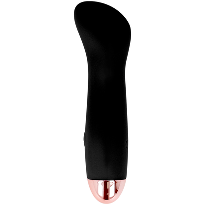 Dolce Vita - One Black Rechargeable Vibrator With 7 Speeds, Soft Silicone, 12.5cm Length, Elegant Design and Increasing Power