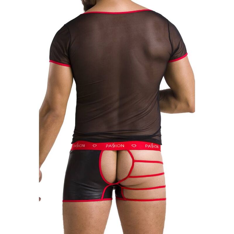 Passion Men - Set Mark Black S/M, Material: 60% Polyurethane, 40% Polyester, Made in Poland, Oeko-Tex Certified, European Union Underwear