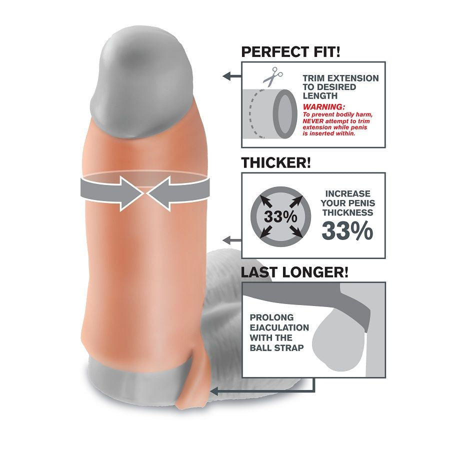 Fantasy X-Tensions - Real Feel Enhancer XL - Extender Sleeve for Intensified Pleasure, Customizable and Soft Surface