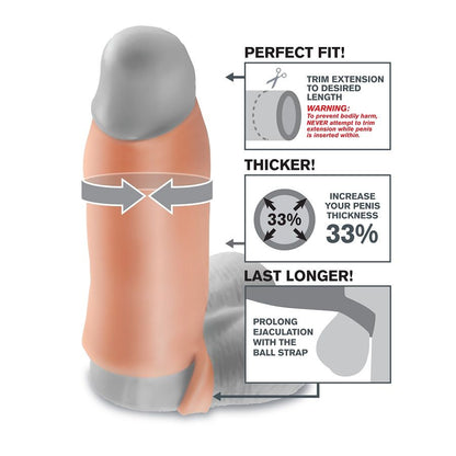 Fantasy X-Tensions - Real Feel Enhancer XL - Extender Sleeve for Intensified Pleasure, Customizable and Soft Surface