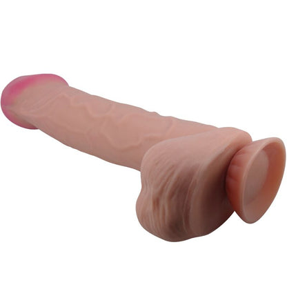 Pretty Love High Grade- Dildo Realist Cu Piele Alunecătoare Cu Ventuză Maro 26 Cm