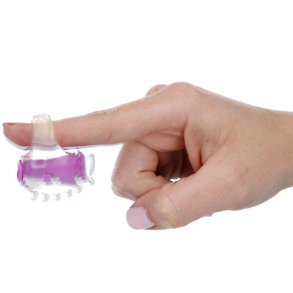 Casual Love - Vibrating Finger Ring, Vibration Massage, Flexible, Purple, TPR Material