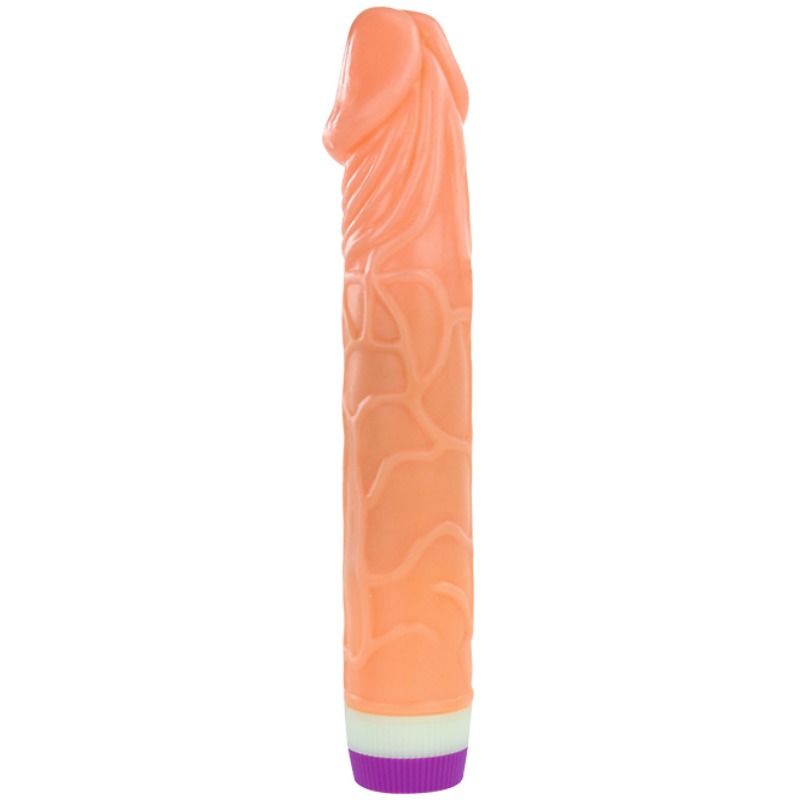 Bathing Waves of Pleasure Realistic Vibrators 22.5 cm, Flesh Color, Simple and Economical Vibrator, Operates on AAA Battery (not included)