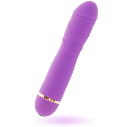 Intense Fun - Airon Vibrator with 20 Speeds, Soft Silicone, Water Resistant, 3.5 cm x 18 cm, Purple