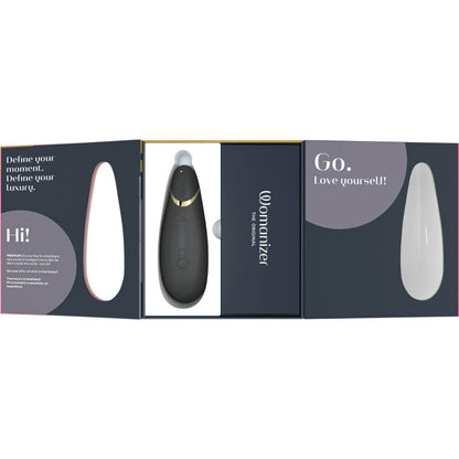 Womanizer - Premium 2 Clitoral Stimulator Black, Pleasure Air Technology, 14 Intensity Levels, Enhanced Autopilot, Smart Silence, IPX7 Water Resistant