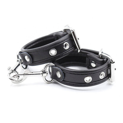 Ohmama Fetish - Adjustable Leather Strap Wrist Bondage One Size