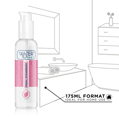 Waterfeel - Water Based Lubricant With Strawberry Flavor, 175 ml, New Format For Maximum Pleasure