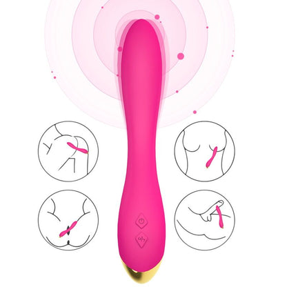 Armony Vibrators- Flamingo Vibrator Multipoziție Fuchsia