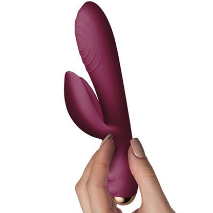 Rocks-Off - Everygirl Burgundy Vibrator with 10 Functions x 2, Waterproof, Velvety Soft Silicone