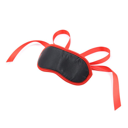 Ohmama Masks - Black Fetish With Red Edges, Perfect For Fetish Play, One Size