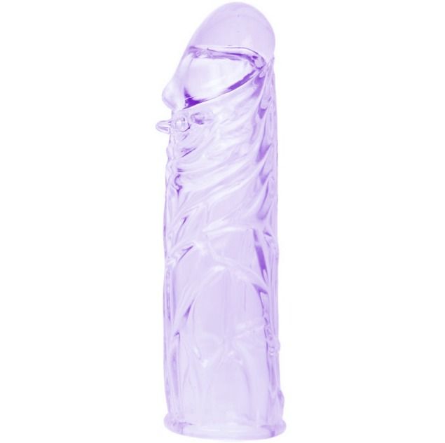 Baile For Him - Realistic Purple Penis Sleeve 13 cm