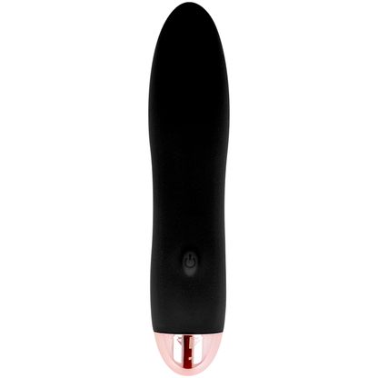 Dolce Vita - Four Black Rechargeable Vibrator with 7 Speeds, Soft Silicone, 13 cm Length