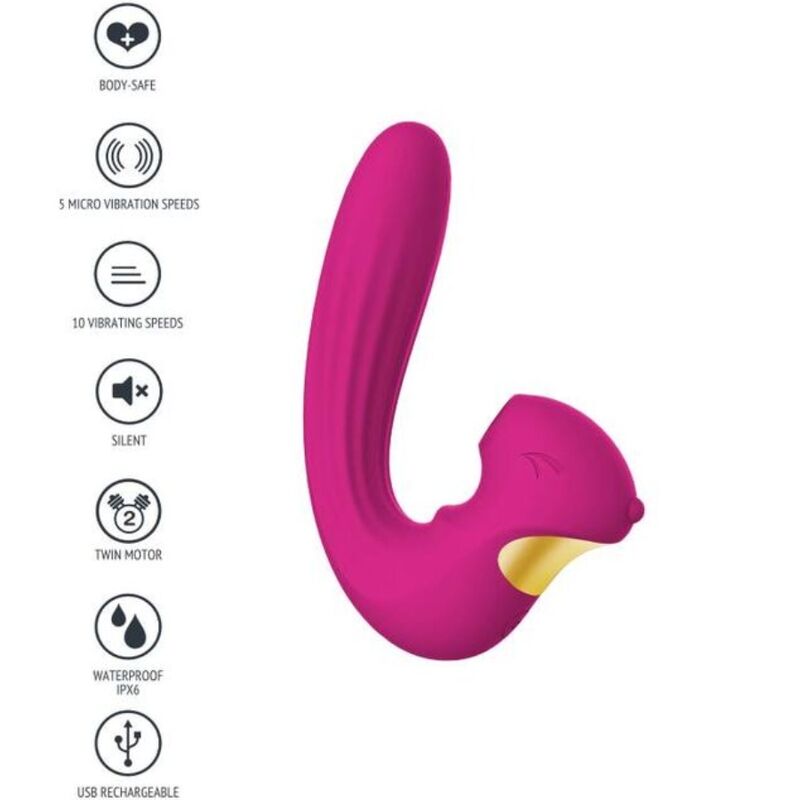 Xocoon - Celestial Love Vibe Fuchsia Stimulator Vibrator, With Two Motors