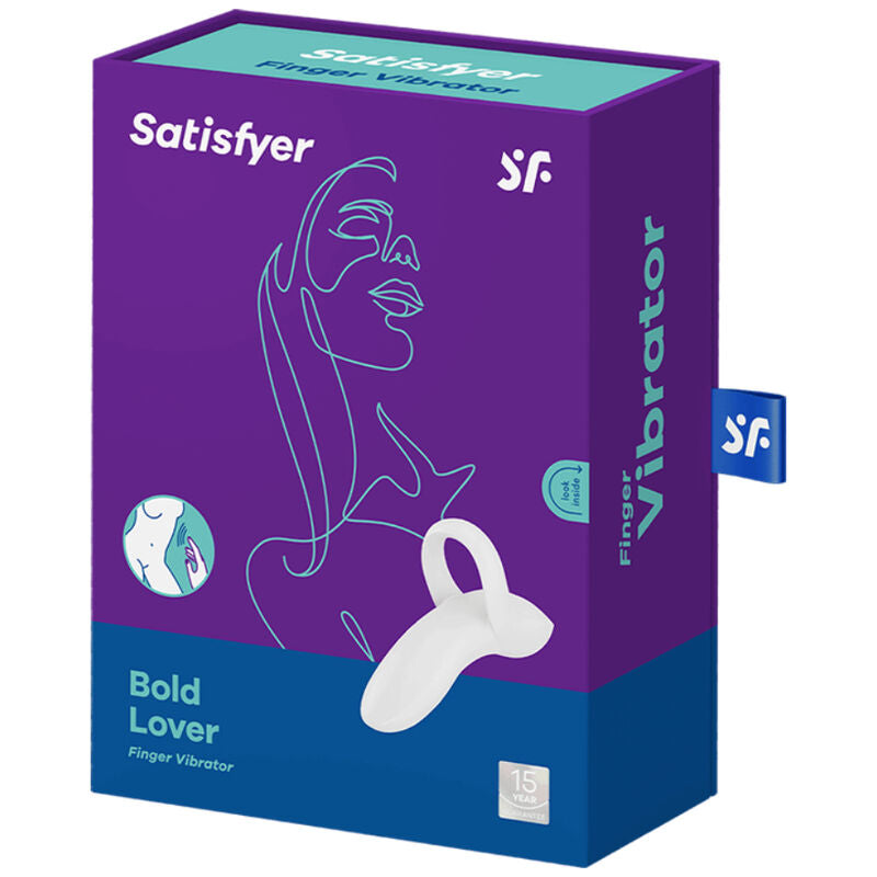 Satisfyer Vibrator - Bold Lover Finger Vibrator, Powerful and Versatile, Water Resistant, 15 Year Warranty