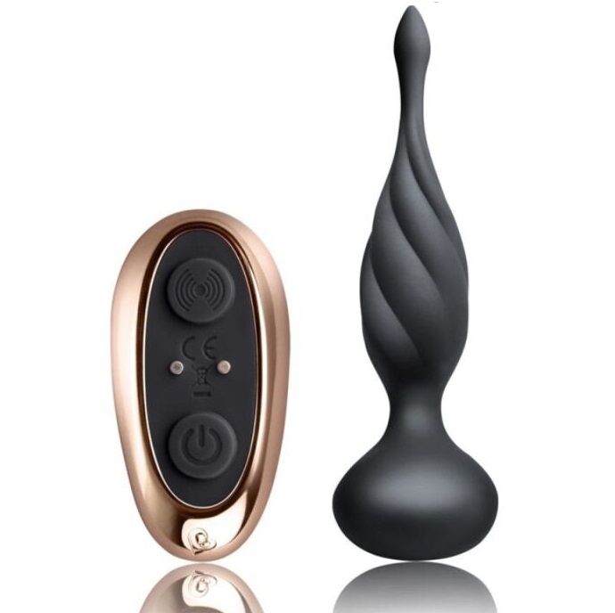 Rocks-Off - Discover Black Anal Stimulator with Remote Control and 10 Vibration Levels