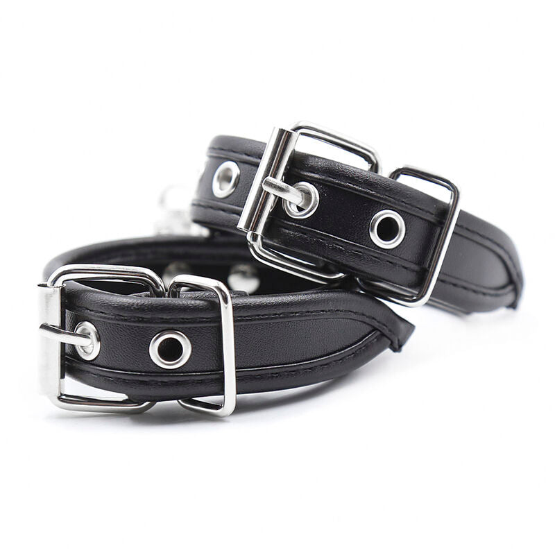 Ohmama Fetish - Adjustable Leather Strap Wrist Bondage One Size