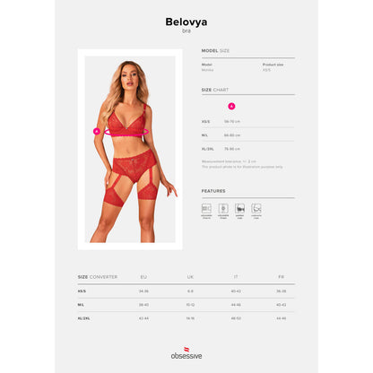 Obsessive Sets - Belovya Bra Red XS/S