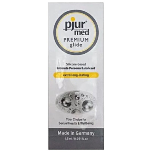 Pjur Med Premium Glide Lubricant Based on Silicone - 1.5 ml - For Sensitive Mucous