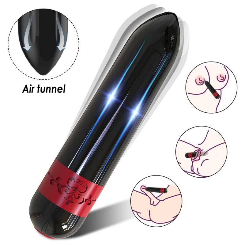 Armony Stimulators- Rachetă Vibrator Bullet Telecomandă Negru