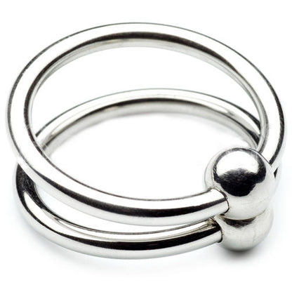 Metal Hard - 28mm Stainless Steel Double Gland Ring with 10mm Ball and 3.2mm Thickness