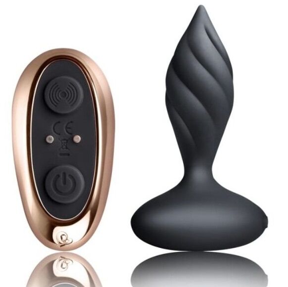 Rocks-Off - Desire Anal Stimulator with Remote Control and 10 Vibration Levels Black