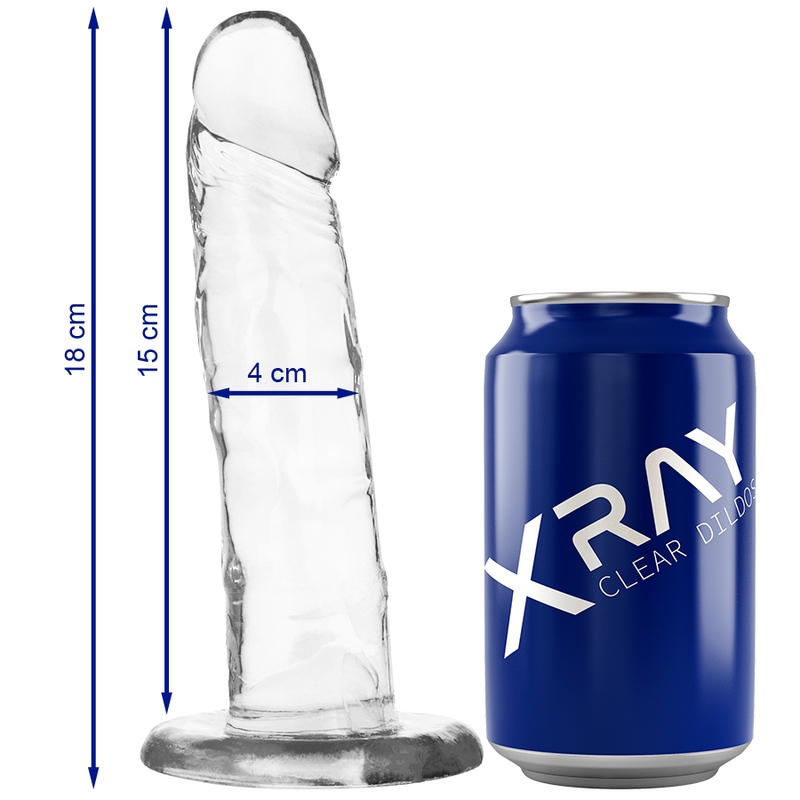 X Ray- Harnașament + Penis Transparent 18Cm X 4Cm