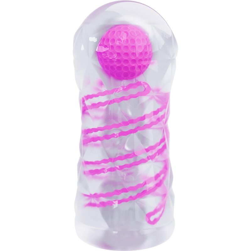 Baile For Him - Male Masturbator With Internal Spiral And Transparent Balls, Reusable, Intense Stimulation