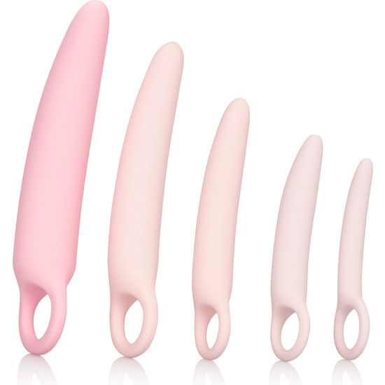 California Exotics - Set of 5 Silicone Dilators Inspire, Exercises to Restore Vaginal Comfort, Various Measures, Improving Sex Life