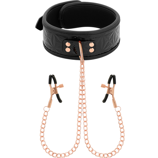 Begme Black Edition Neoprene Lined Nipple Clamps BDSM Set Unisex