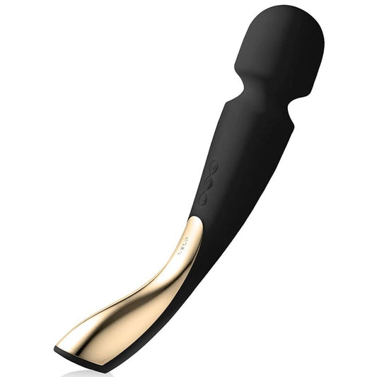 Lelo - Smart Wand 2 Massager Medium Black, 10 Modes, Elegant Design