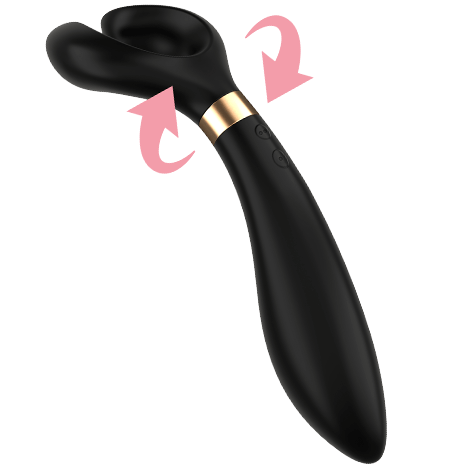 Satisfyer Partner - Satisfyer Endless Fun Multi Vibrator 3 Black, Versatile Love Toy with 100 Vibration Combinations, Waterproof, and More than 29 Use Options