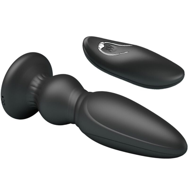 Mr Play- Vibrator Puternic Cu Telecomandă Anal Plug Negru