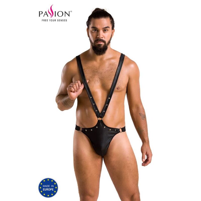 Passion Men - Body Harry Black, Material: 60% Polyurethane, 40% Polyester, Available in Size S/M