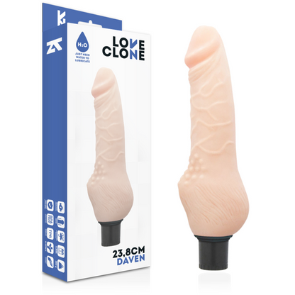 Loveclone- Daven Self Lubrication Dildo Flesh 23,8 Cm