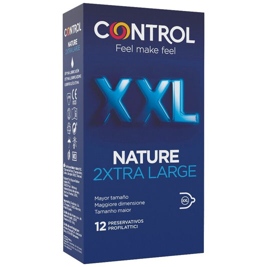 Control Condoms - Control Nature Condoms 2Xtra Large XXL - 12 Units