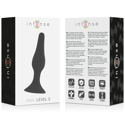 Intense Anal Toys-Intens Anal Nivel 3 12.5Cm Negru