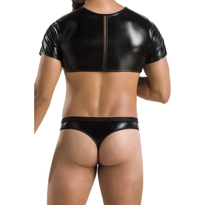 Passion Men - Set Peter Black L/XL, Material: 75% Polyester, 15% Polyamide, 10% Elastane, Made in the EU, Oeko-Tex Certified, Underwear from the European Union