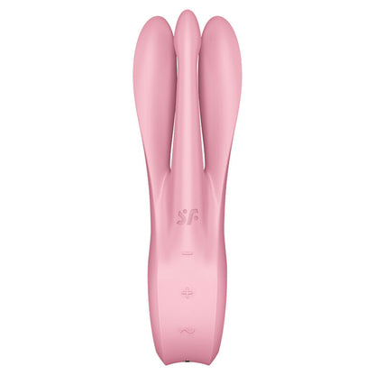 Satisfyer Vibrator - Threesome 1 Pink, Vibrator with 3 Powerful Motors, Clitoral Stimulation, Water Resistant, Soft Silicone, 15 Year Warranty