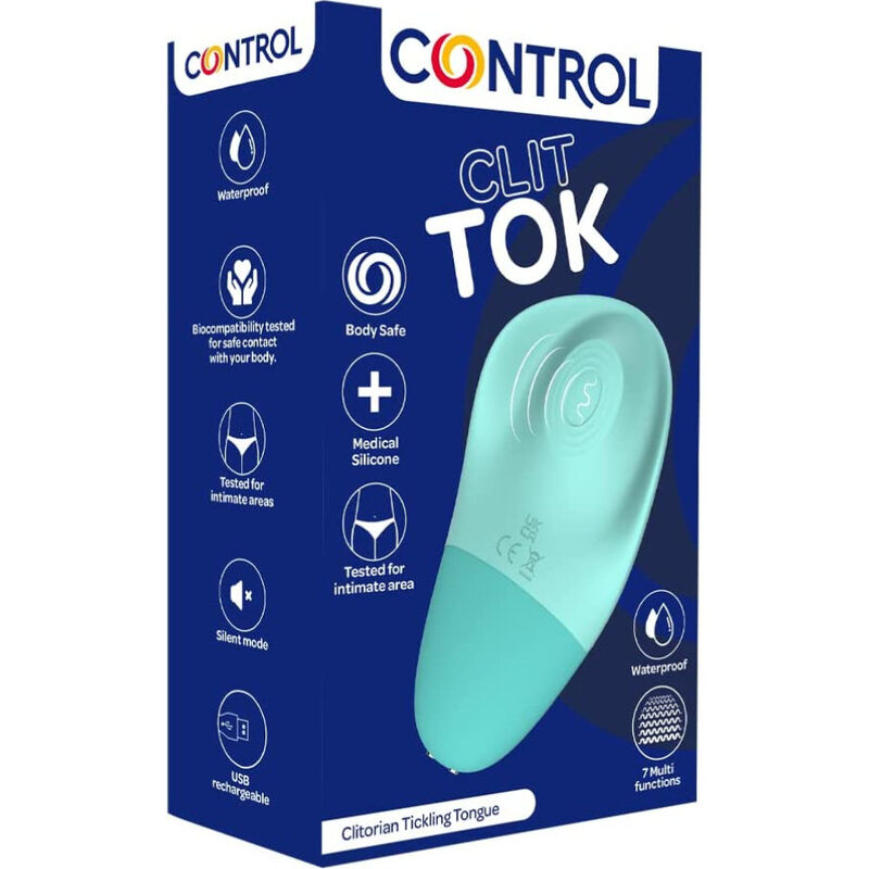 Control Toys-Control Clitoris Tok Reîncărcabilă Clitoris Stimulator Limba