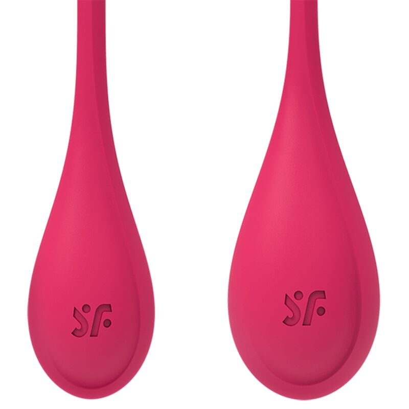 Satisfyer Balls - Ben Wa Yoni Power 1 Ball Training Set, Medical Silicone, 22g - 74g, Red