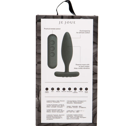 Je Joue - Black Vibrator Anal Plug Vest, Smooth and Silky Experience, Dimensions: 117mm x 62.5mm x 29.6mm, Weight: 75.6g